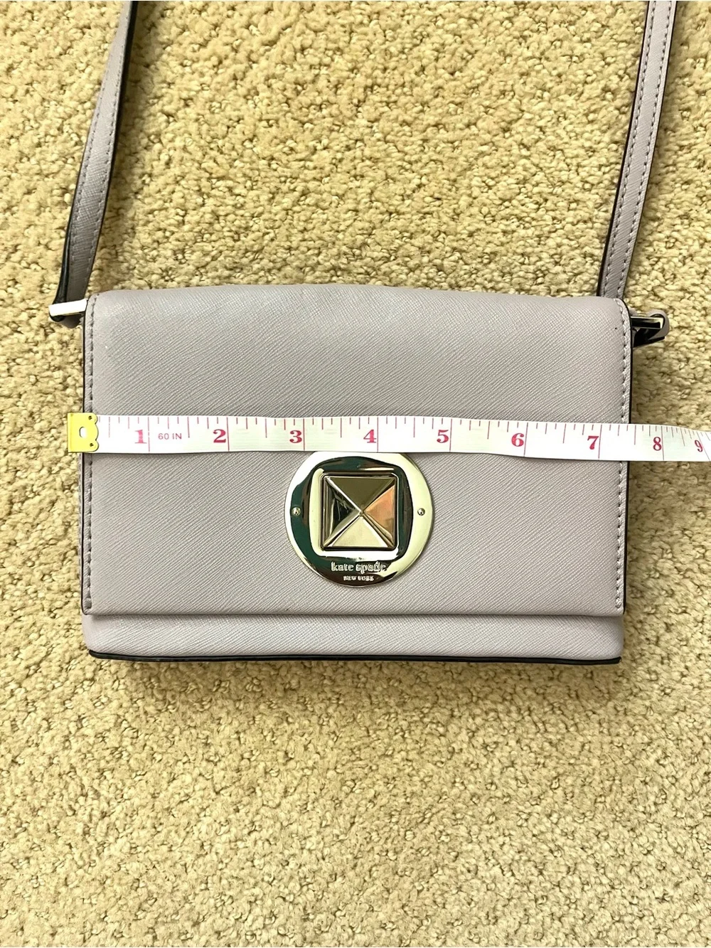 Kate Spade Newbury Lane Sally Saffiano Leather Crossbody bag in Lilac
